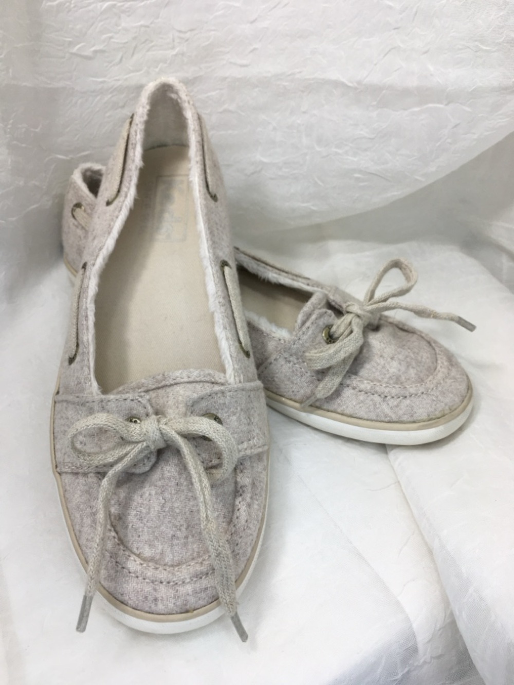 Keds Teacup Wool Blend Slip on Boat Shoe with Faux Fur Lining -5-